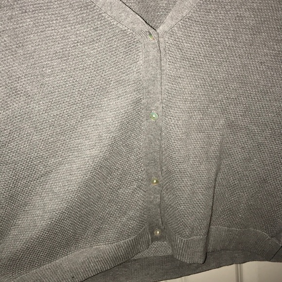Lilla P. Grey Button Down Cardigan - Picture 2 of 5